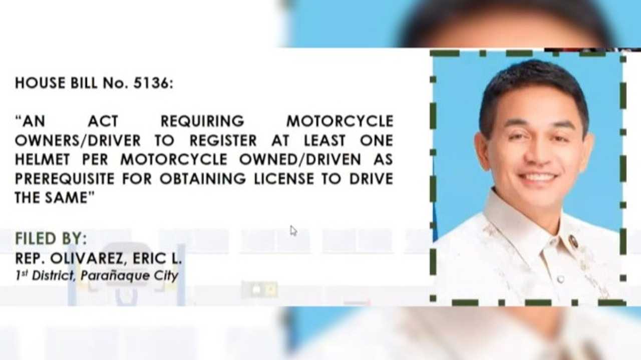 Bill in the Philippines Requiring Helmet Registration Deferred