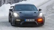 Porsche 718 Cayman GT4 RS Spy Photos Turn Signal