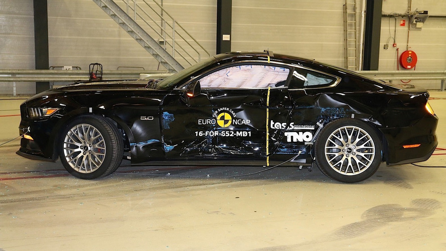Ford Mustang Avrupa versiyonu - Euro NCAP çarpışma testi