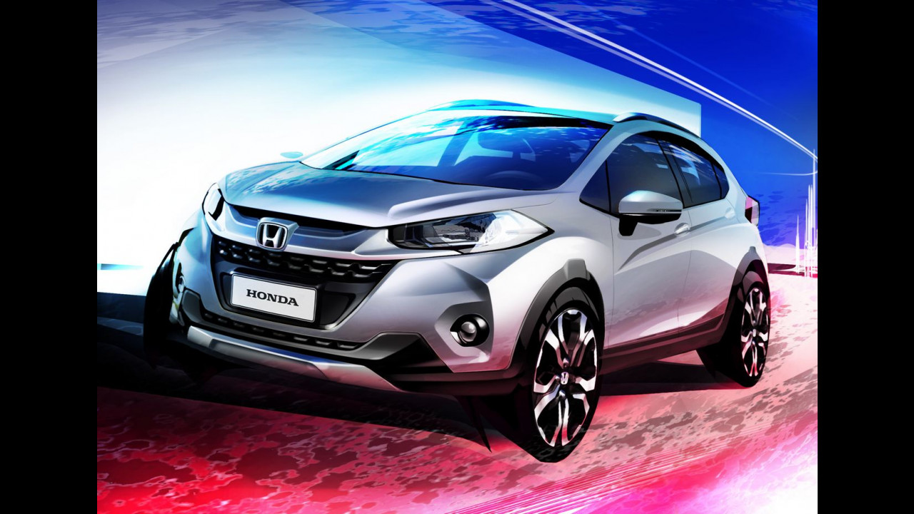 Honda mostra nova imagem do WR-V, que estreia no Salão de SP