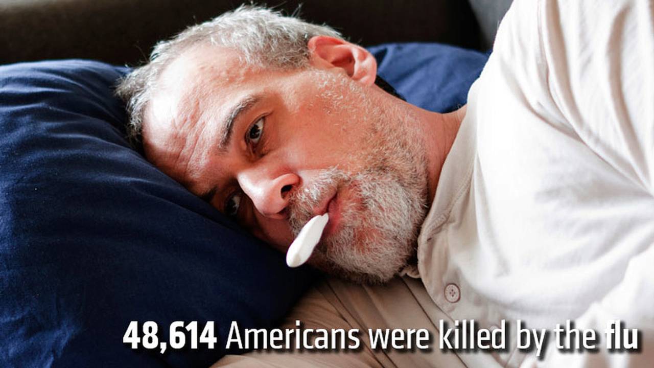 48,614 Americans were killed by the flu