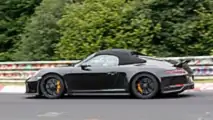 Porsche 911 Speedster Uncovered Spy Photos