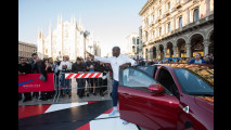 Carl Lewis sulla Alfa Romeo Giulia Quadrifoglio