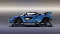 McLaren Senna with tracks render
