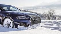 Audi RS4 Avant Navarra Blue at the Tatra Mountains in Poland