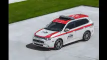 Mitsubishi Outlander e Lancer Evo, auto di sicurezza per la Pikes Peak 2013
