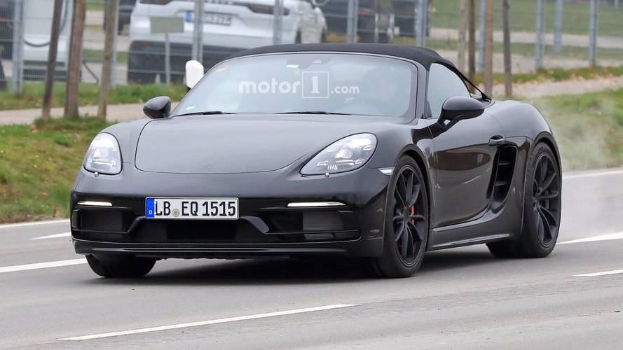 Porsche 718 Boxster Spyder Spy Photos