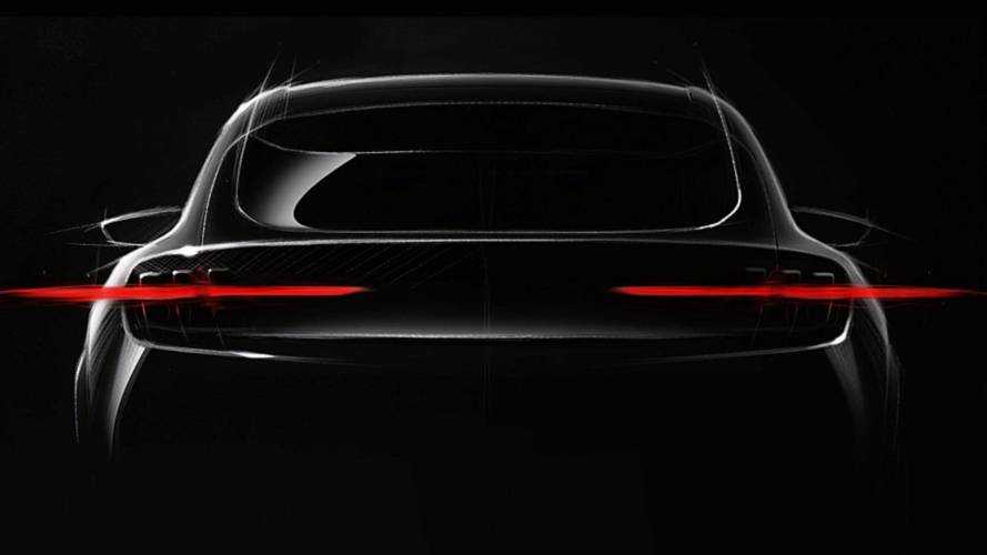 Ford's Mustang-inspired EV officially teased for first time