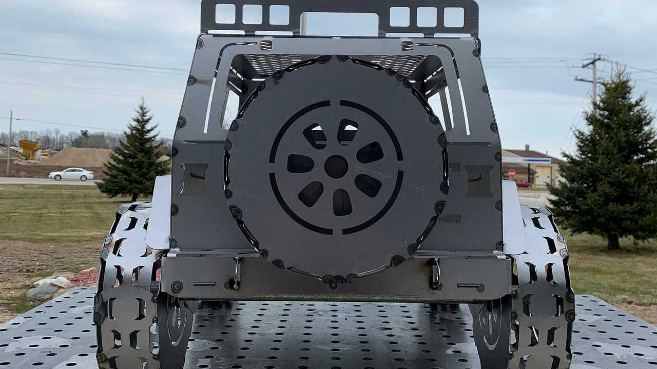 Jeep Wrangler chimenea de forja