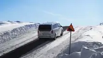 Mercedes-Benz EQV winter testing inside the Arctic Circle