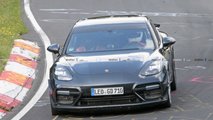 Porsche Panamera Turbo with aero kit spy photo