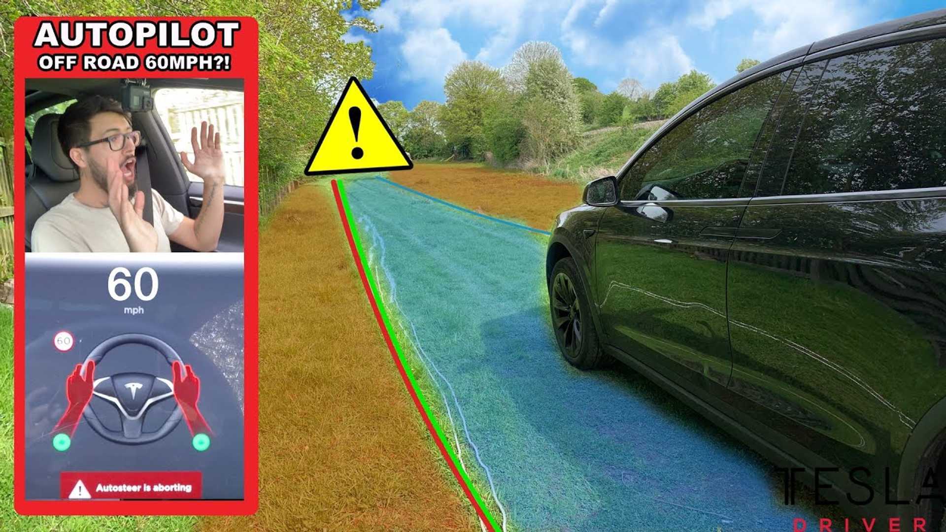 OffRoading A Tesla Model X On Autopilot Video