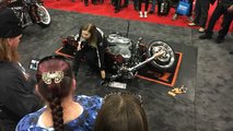 Picking Up A Dropped Harley