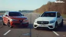 Mercedes-AMG GLC 63 ile Alfa Romeo Stelvio Quadrifoglio'nun Drag Yarışı