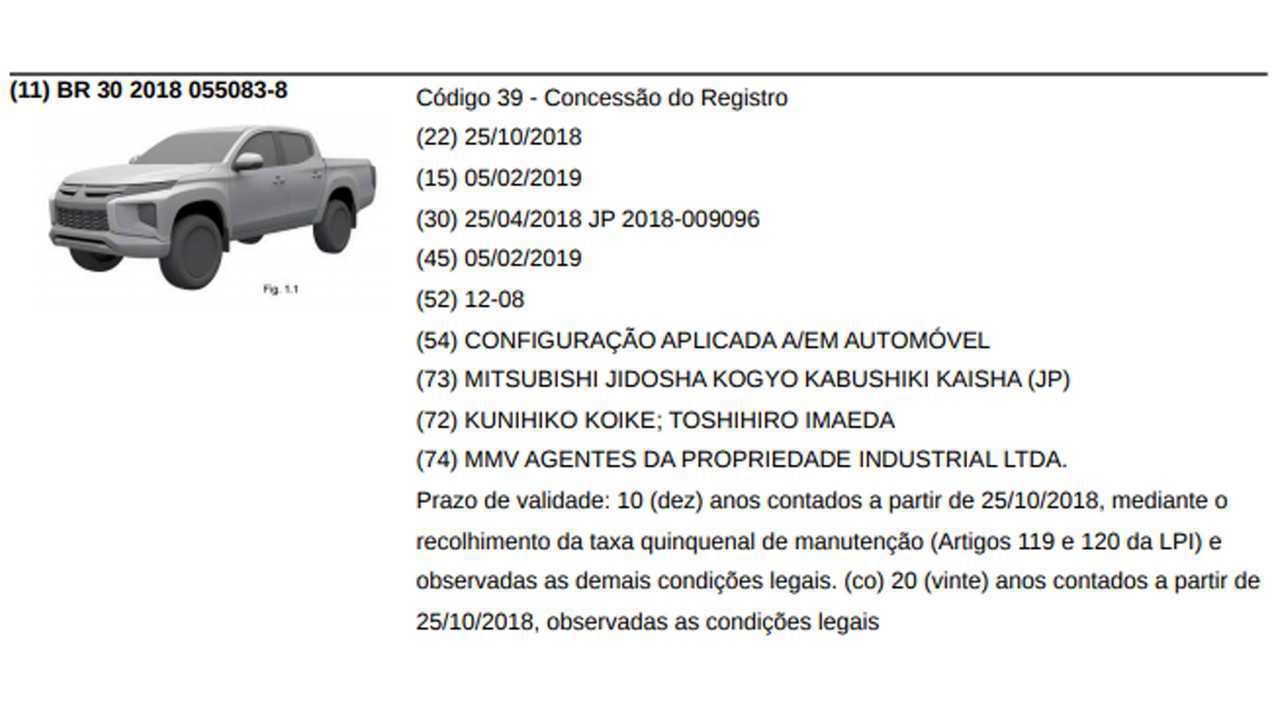 Mitsubishi L200 Triton 2019 - INPI