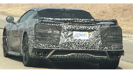Mid-Engined Chevy Corvette Spied In Detail On The Highway