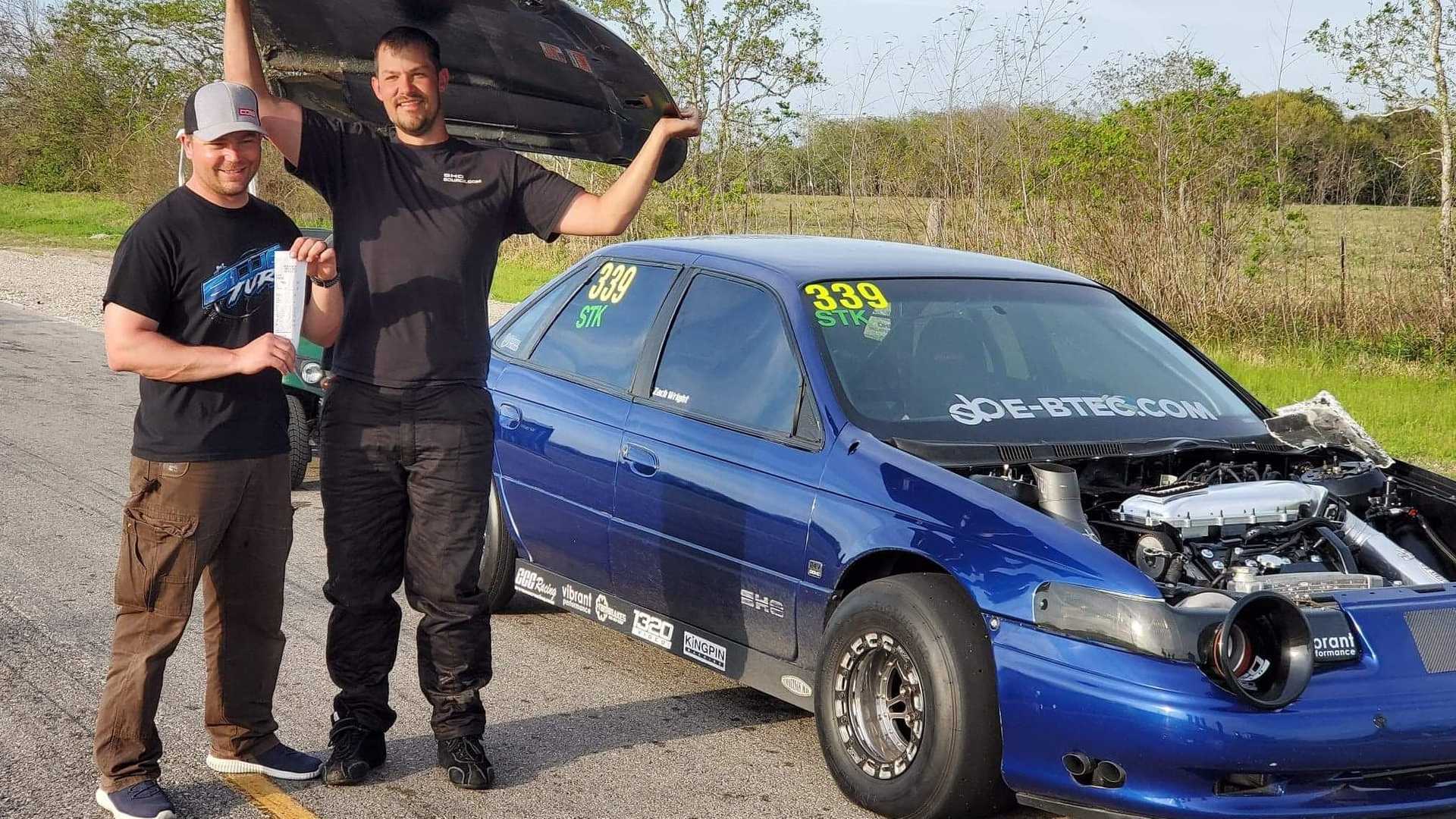 The Blue Turd Ford Taurus EightSecond Pass Photos