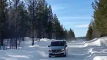 Mercedes-Benz EQV winter testing inside the Arctic Circle