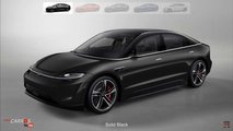 This Is The Sony Vision-S In The Same Color Options Of The Tesla Model 3