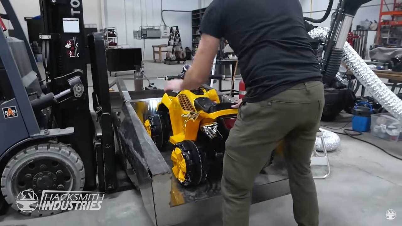 Shrunken Tesla Cybertruck Crashes Before It Is Completed But It Is OK