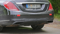Mercedes S Class facelift spy photo