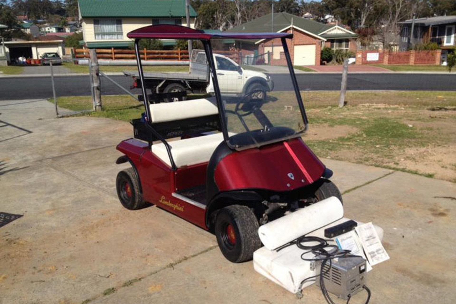 Man Told to Sell Lamborghini Golf Cart or Lose Wife