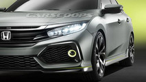 Honda Civic Hatchback concept leaked photo