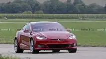 Photos Espion Tesla Model S Nurburgring