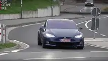 Tesla Model S Plaid en action au Nurburgring