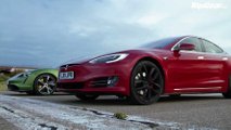 Top Gear Porsche Taycan Turbo S Versus Tesla Model S