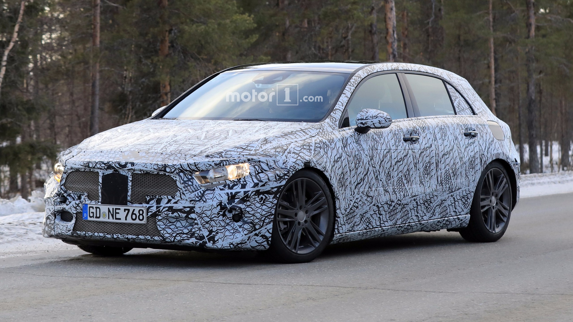 2018 mercedes a class rides low in new spy shots
