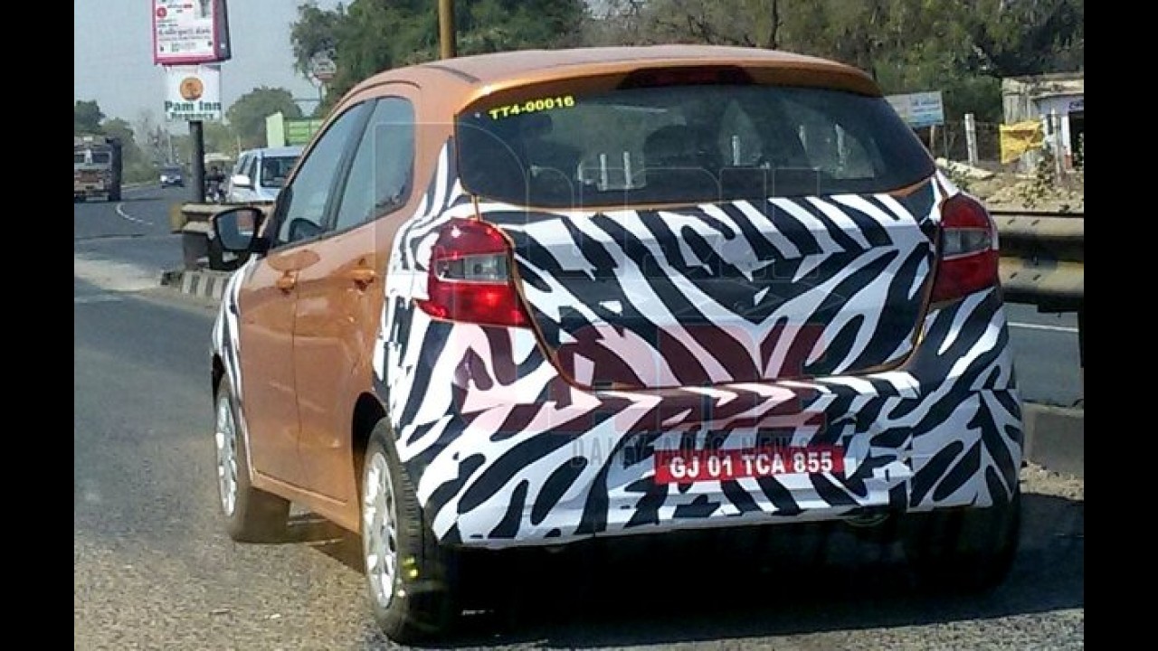 Novo Ka é flagrado em testes na Índia com pouca camuflagem