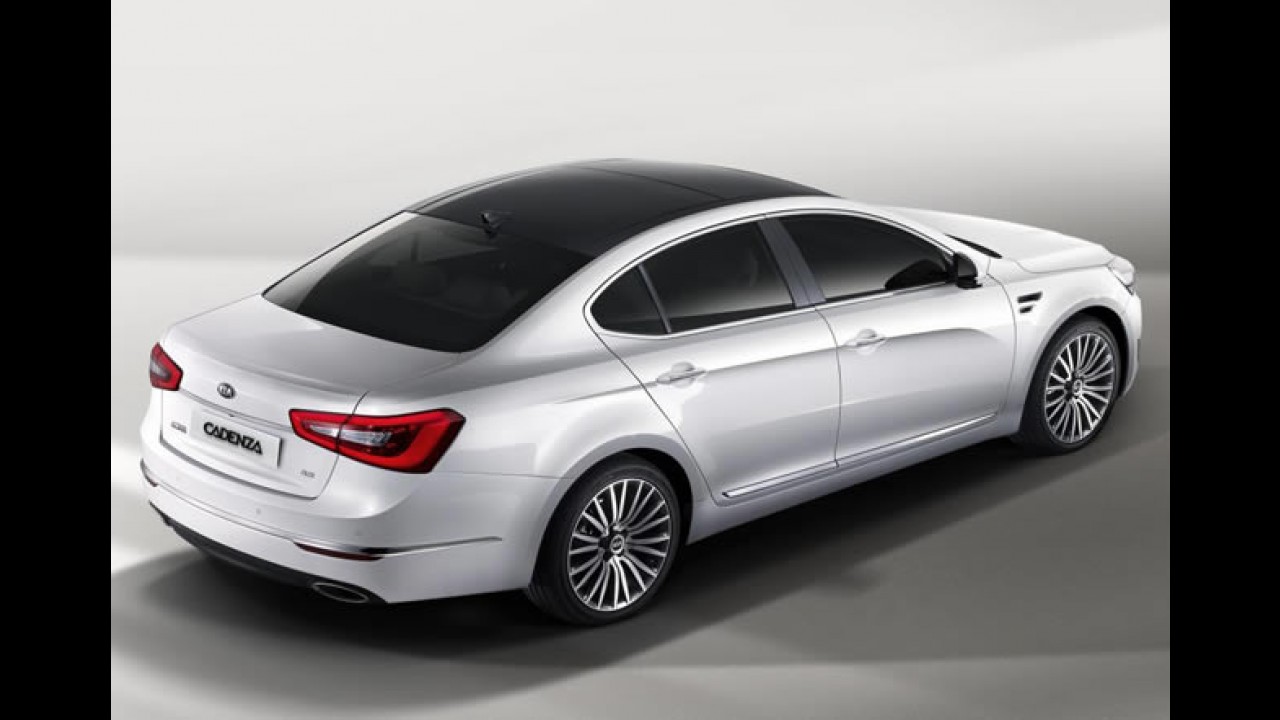 Kia divulga primeiras imagens oficiais do novo Cadenza 2013 - Visual atualizado é destaque