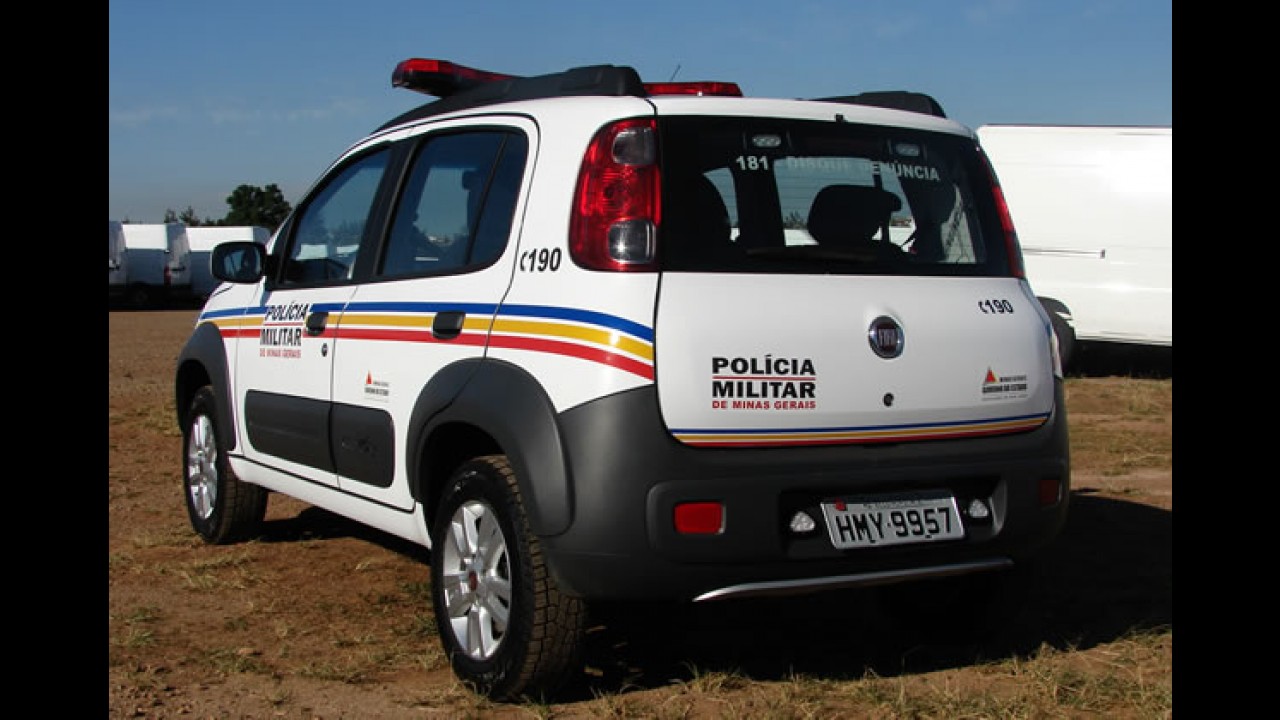 Interseg: Novo Uno vestido como Polícia Militar