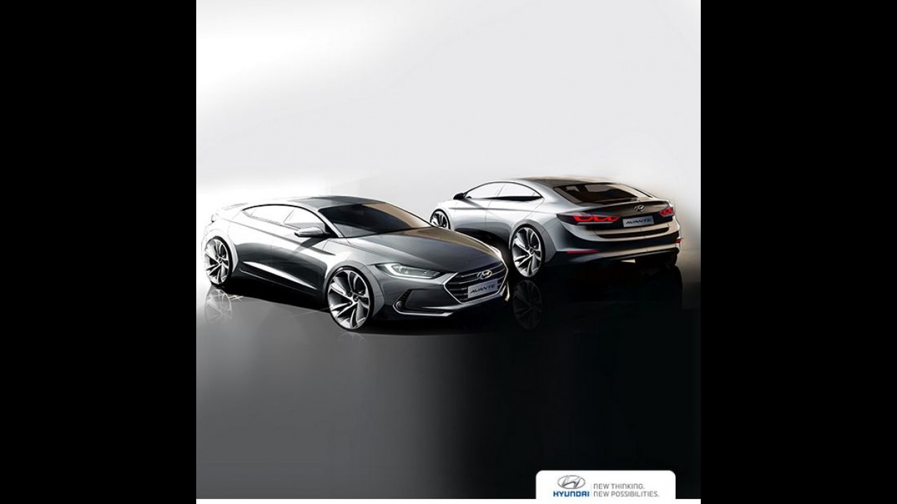 Hyundai Elantra 2017 tem primeira foto interna divulgada