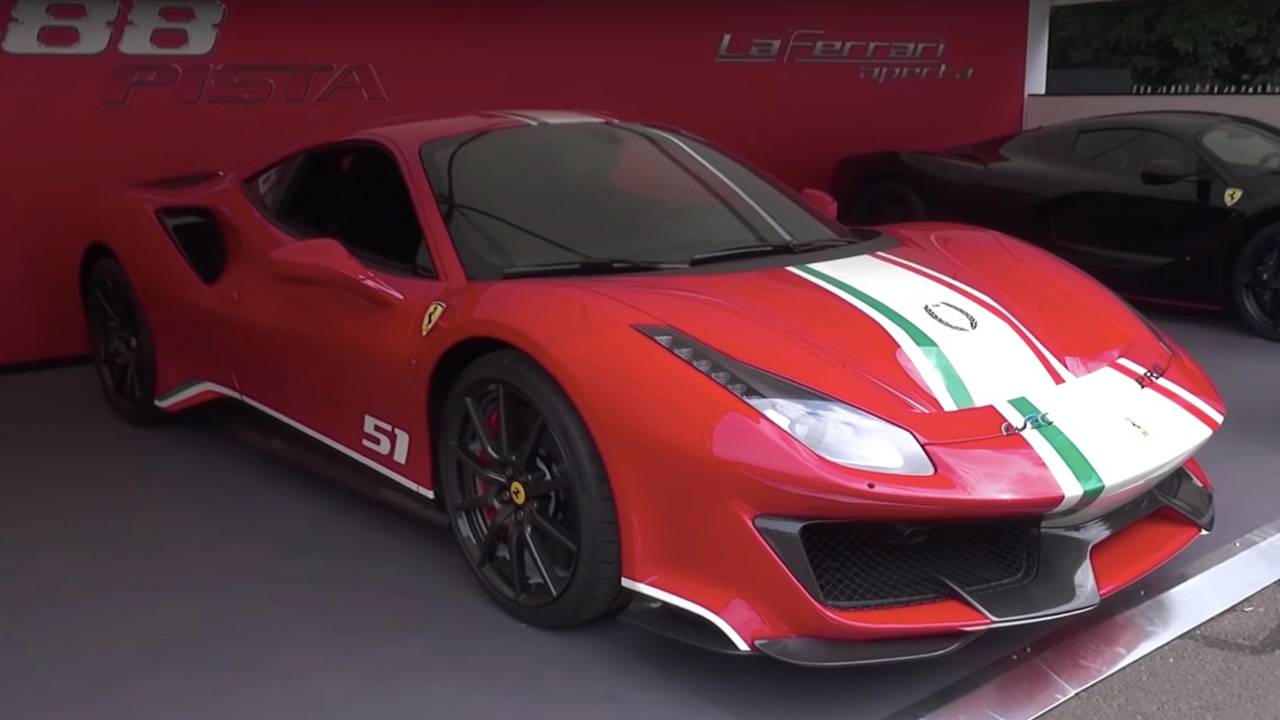 488 Pista Piloti Ferrari Detailed In Goodwood Video