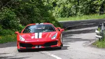 Ferrari 488 Pista, prova sul circuito di Fiorano