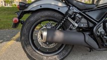 Review: 2020 Honda Rebel 500, Detail, Rear wheel, Right