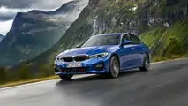 BMW 3 Series Sedan, Model M Sport, Portimao blue metallic, Rim 19” Styling 791 M