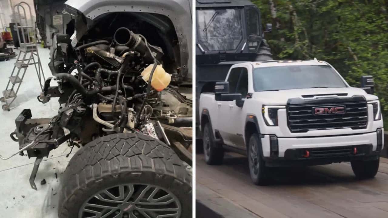 Woman’s GMC Falls Off Lift