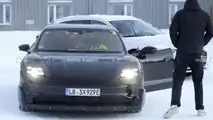 High-performance Porsche Taycan spy photo