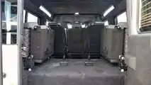 Project Ghost classic Land Rover Defender 110 EV restomod trunk