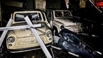 Museo del automóvil bombardeado en Ucrania