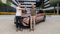 Skoda Peaq record setting crew: Jakub Krs (left) and Marek Jež (right)