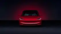 Updated Tesla Model 3 front head on