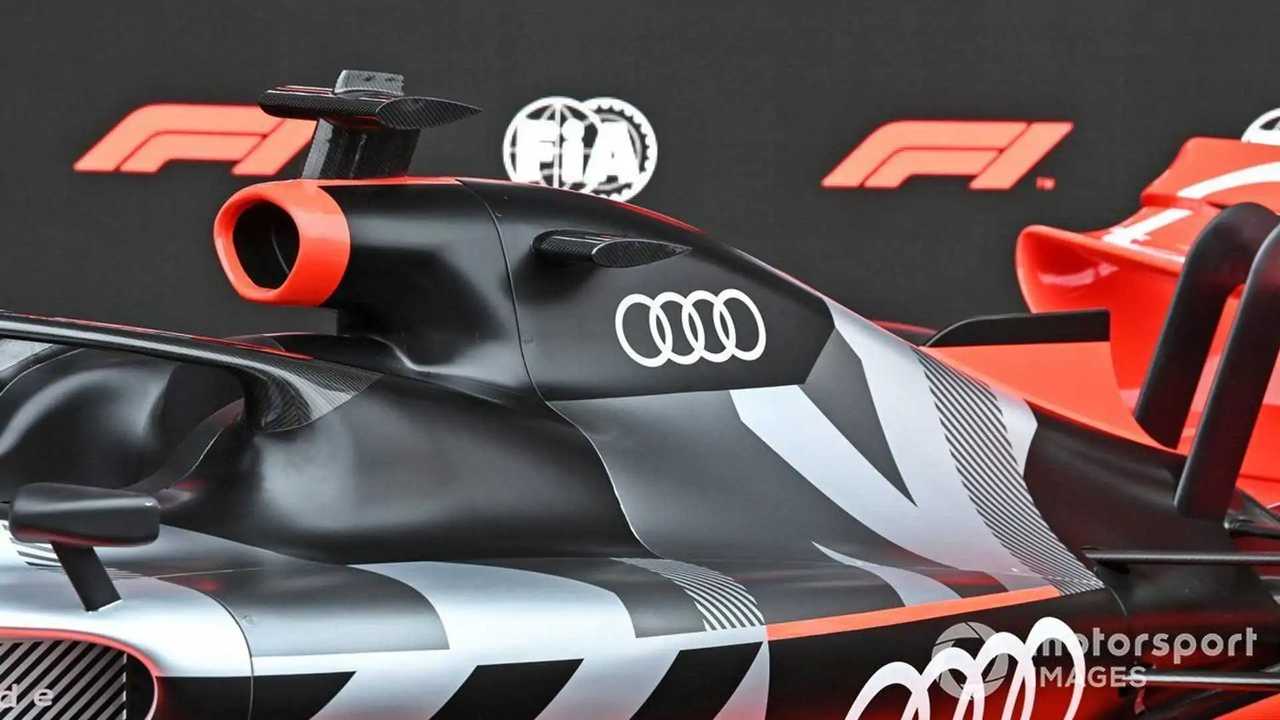 Showcar with Audi F1 launch livery