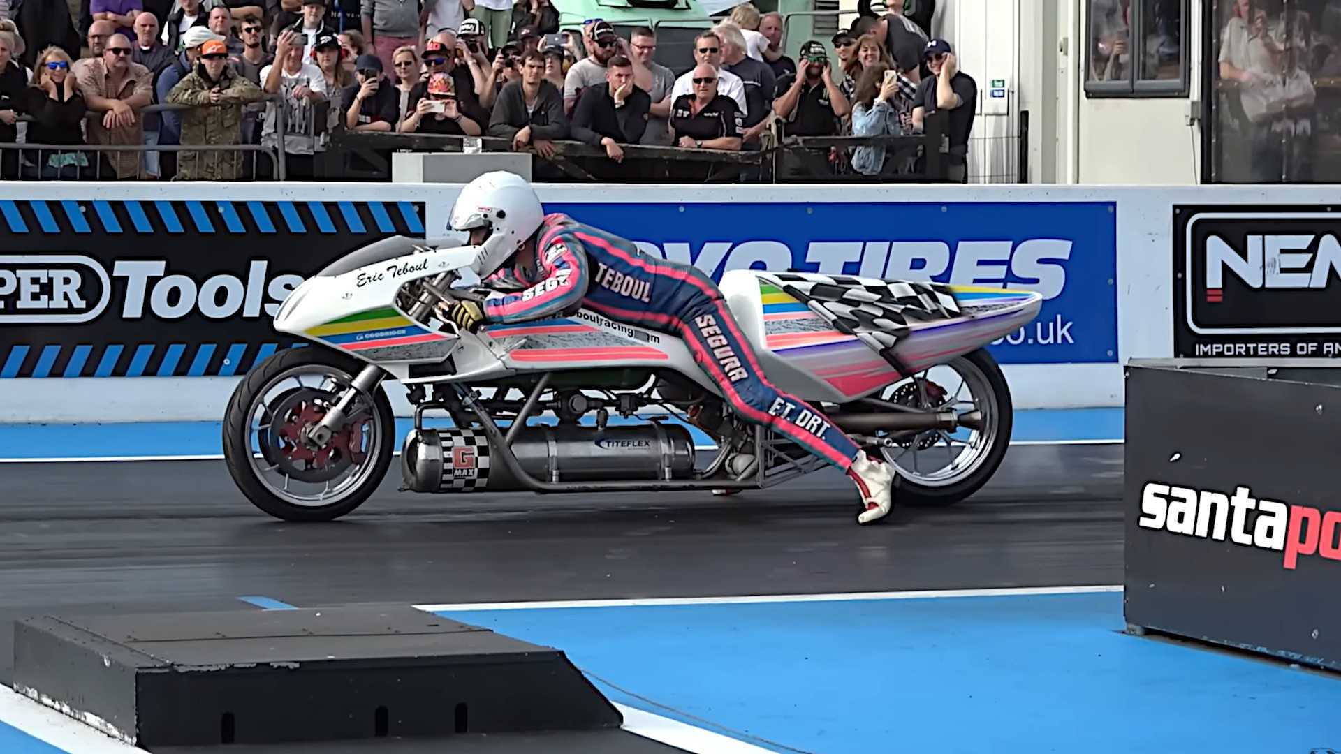 Fastest Bike In The World Cracks Four Second Quarter Mile At Santa Pod