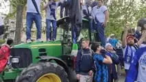 Trattori John Deere alla festa scudetto dell'Inter