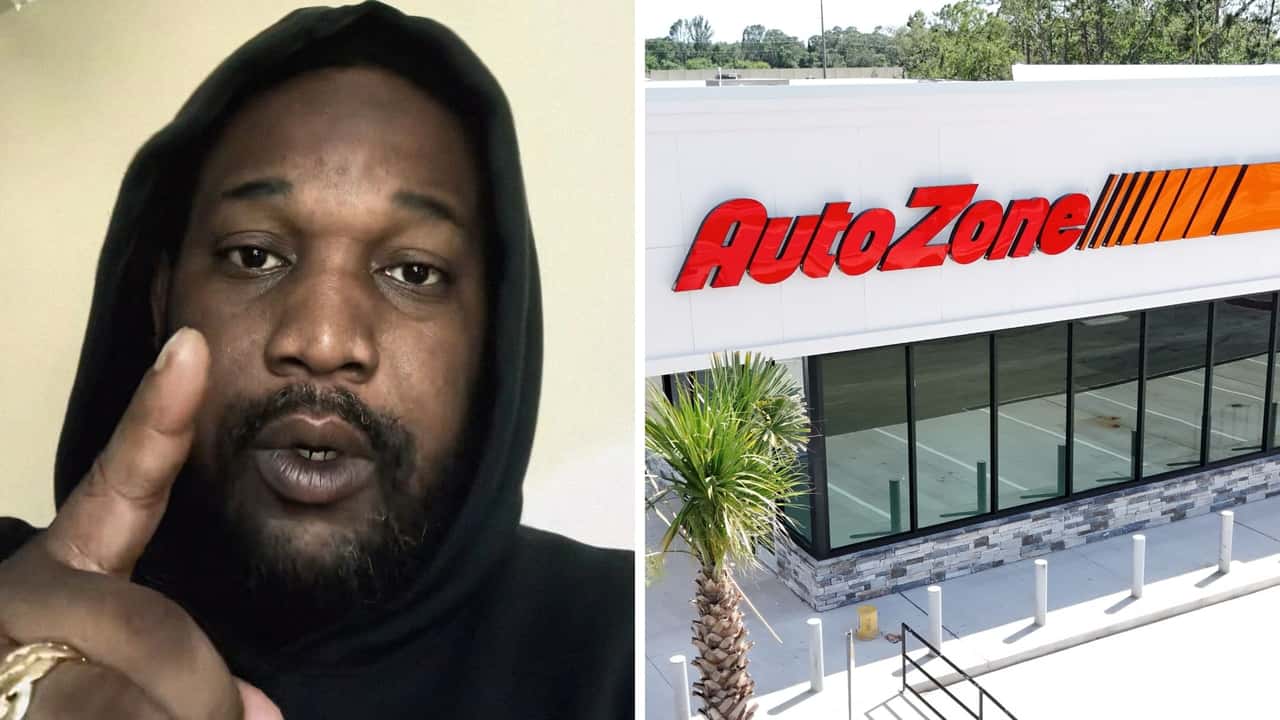he catches an AutoZone worker making a delivery
