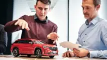 Skoda Kodiaq als Papiermodell im Maßstab 1:10